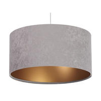 HÄNGELEUCHTE Grau 40/20 cm - Goldfarben/Grau, Kunststoff (40/0.6/20cm) - ONZENO