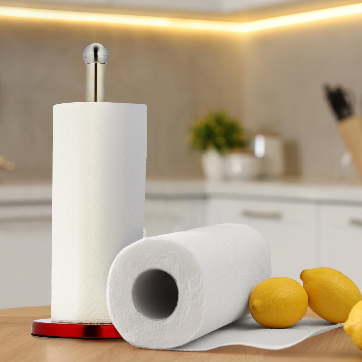 KÜCHENROLLENHALTER - Multicolor, Metall (15/35/15cm) - Relaxdays