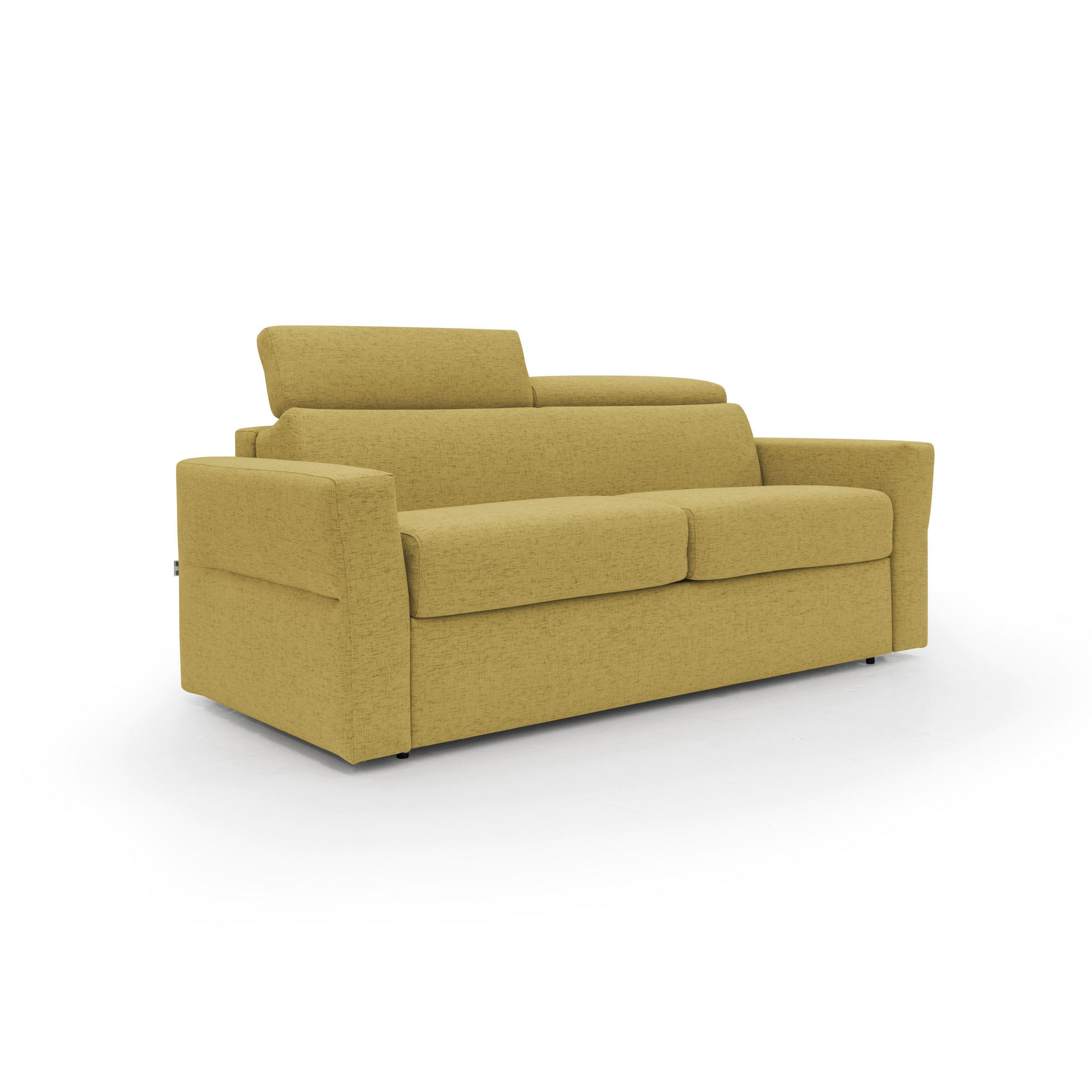 SCHLAFSOFA Avalon - Gelb, Textil (200/100/95cm) - Divani.store