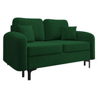 SCHLAFSOFA Venice Small - Schwarz/Grün, Holz/Textil (157/96/94cm) - MIRJAN24