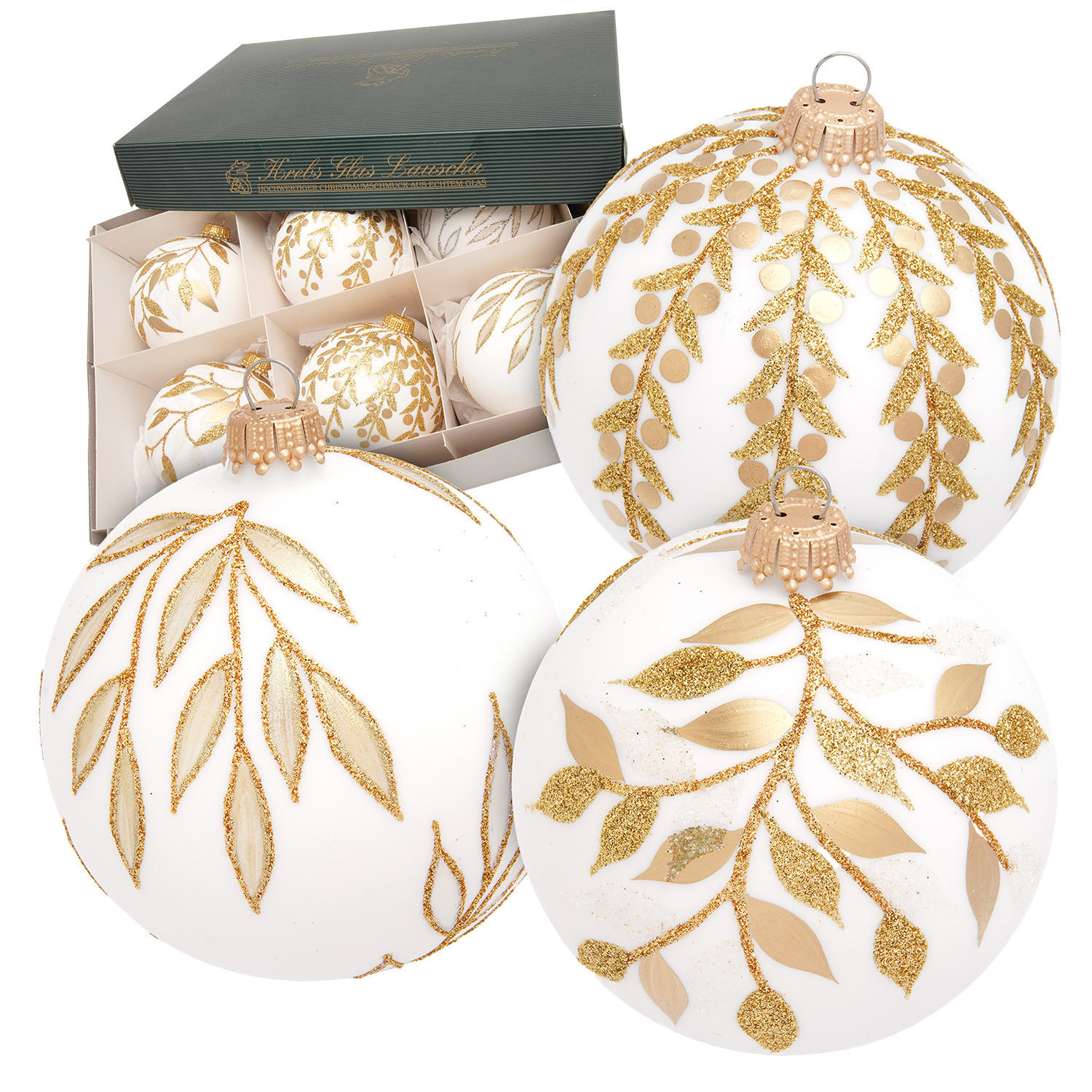 XXXLutz Christbaumkugeln Weiß 8x8x8 cm