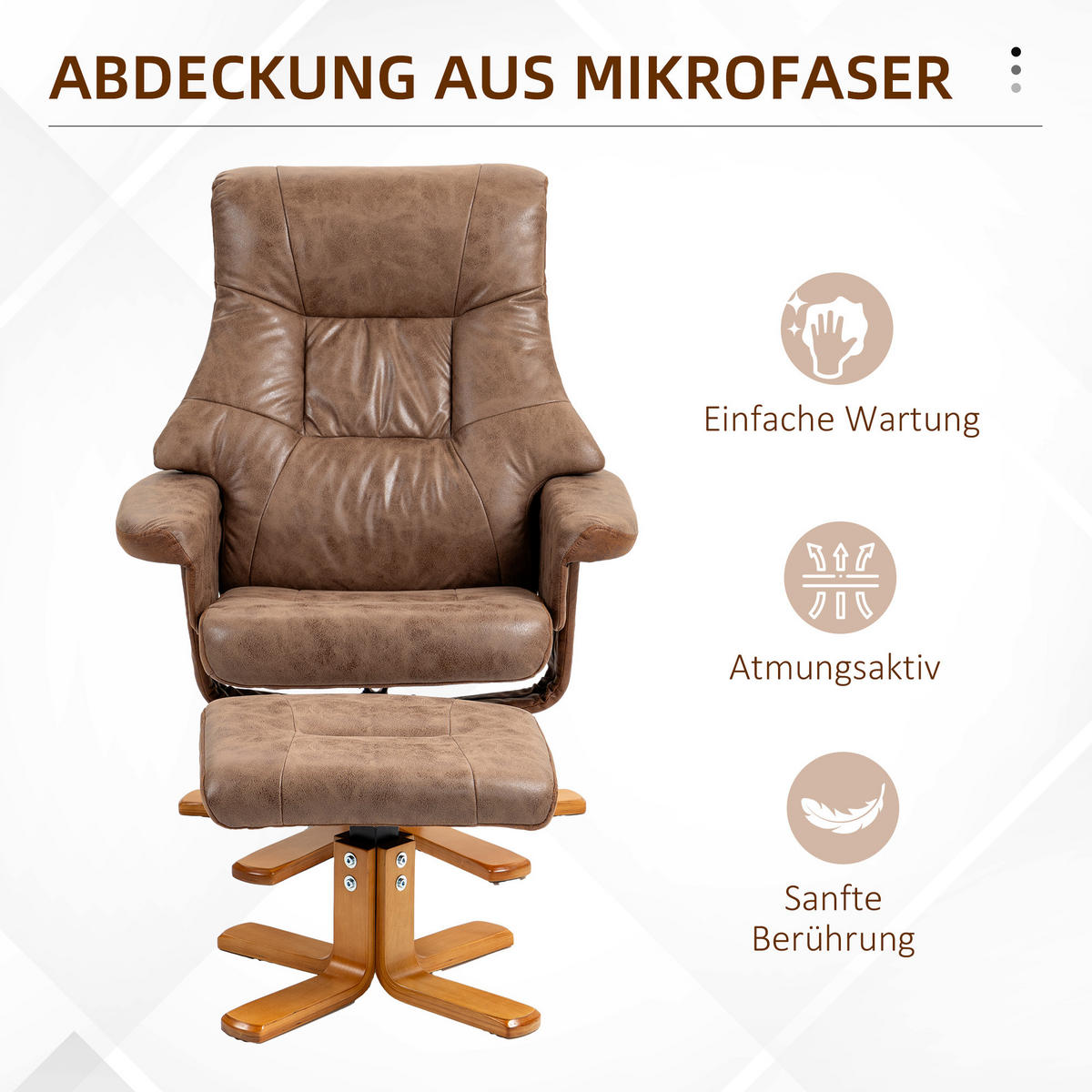 SESSEL Braun 78.0/82.5/109.0cm - Braun, Textil (82.5/109/78cm)