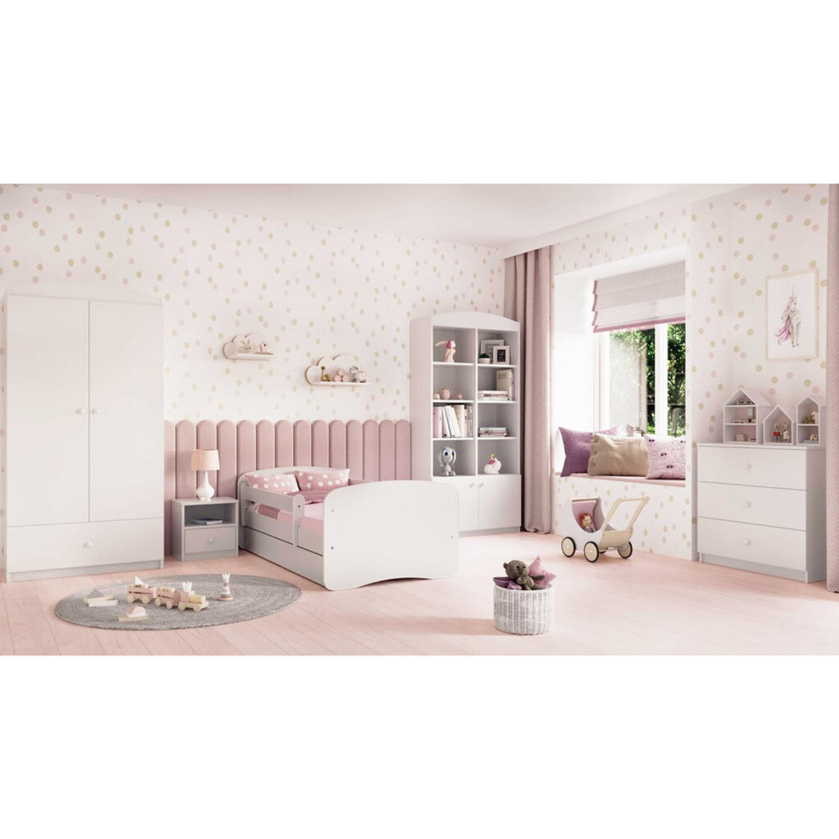 KOMMODE Babydreams ohne Muster 81/81/41 - Rosa, Holzwerkstoff (81/81/41cm) - RAUMHIRSCH FURNITURE