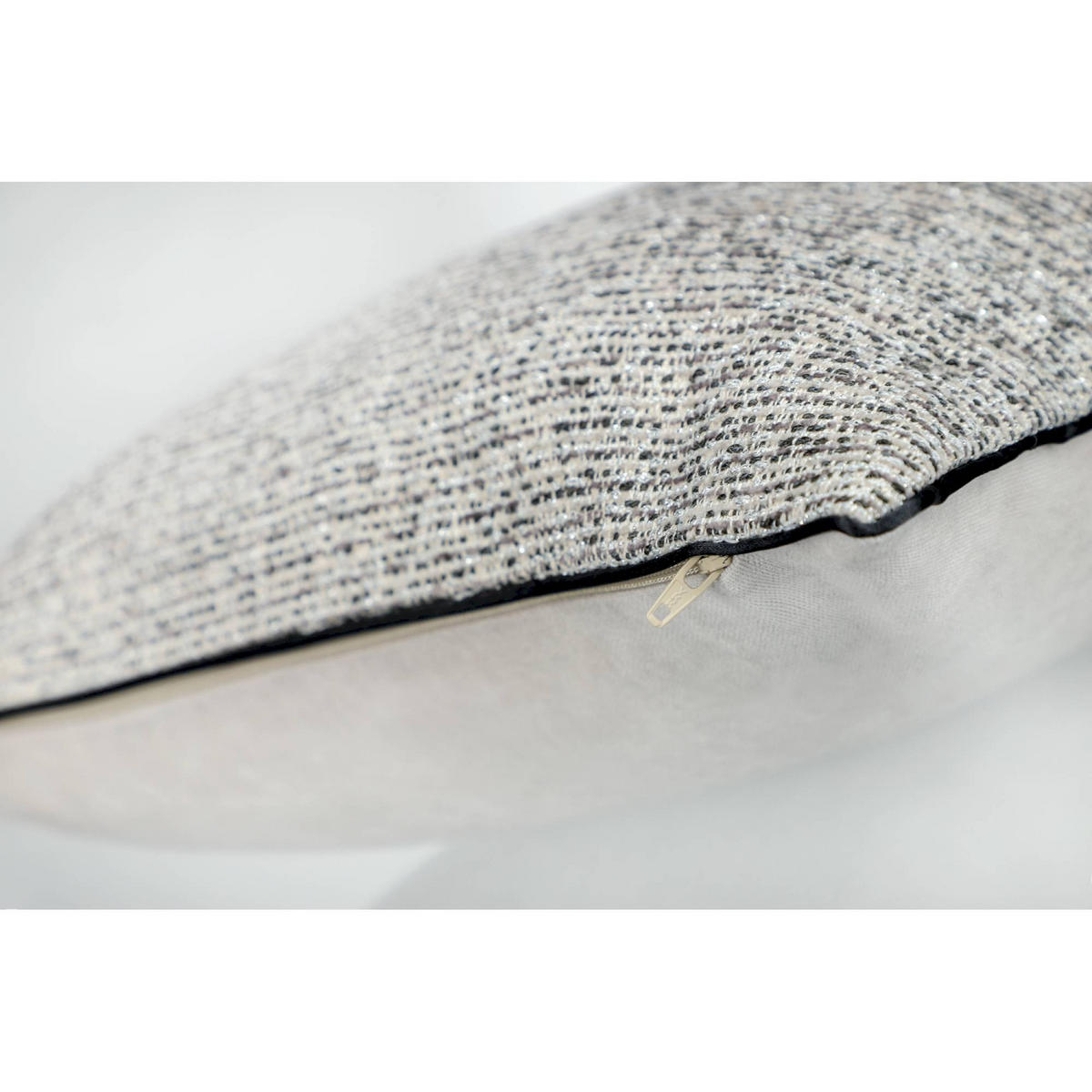 ZIERKISSENHÜLLE TREASURE - Grau, Textil (38/38cm) - Schöner Wohnen