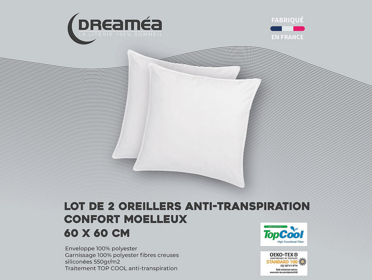 KOPFKISSEN - 1 -Sitzer - Polyester - weiß - HAELIA - Weiß, Textil (60/60cm) - Vente-Unique