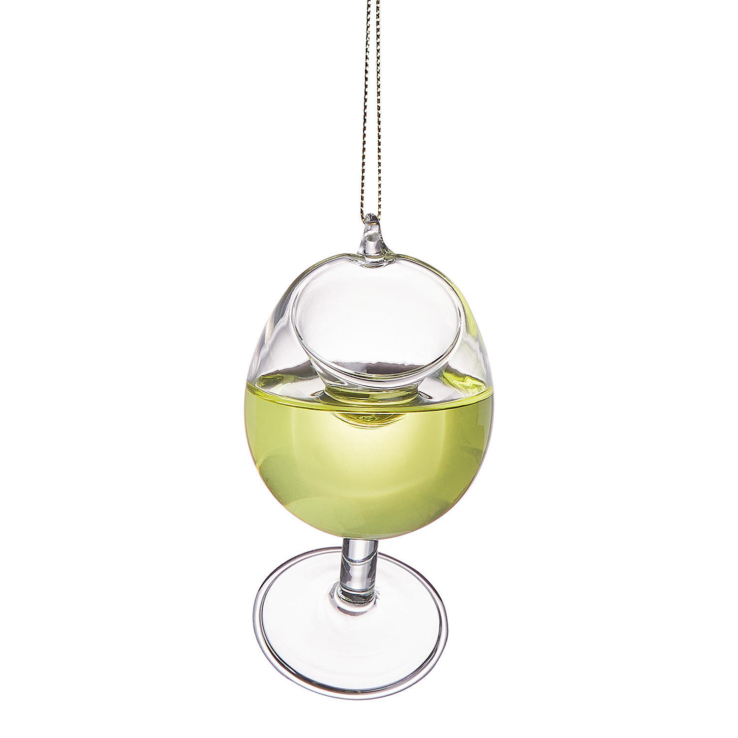 BAUMANHÄNGER Hang On Weißweinglas - Hellgelb, Glas (6/9/6cm) - Butlers