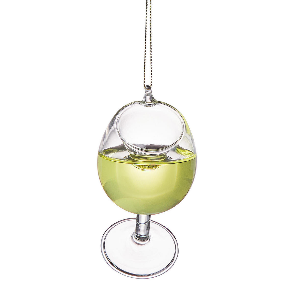 BAUMANHÄNGER Hang On Weißweinglas - Hellgelb, Glas (6/9/6cm) - Butlers