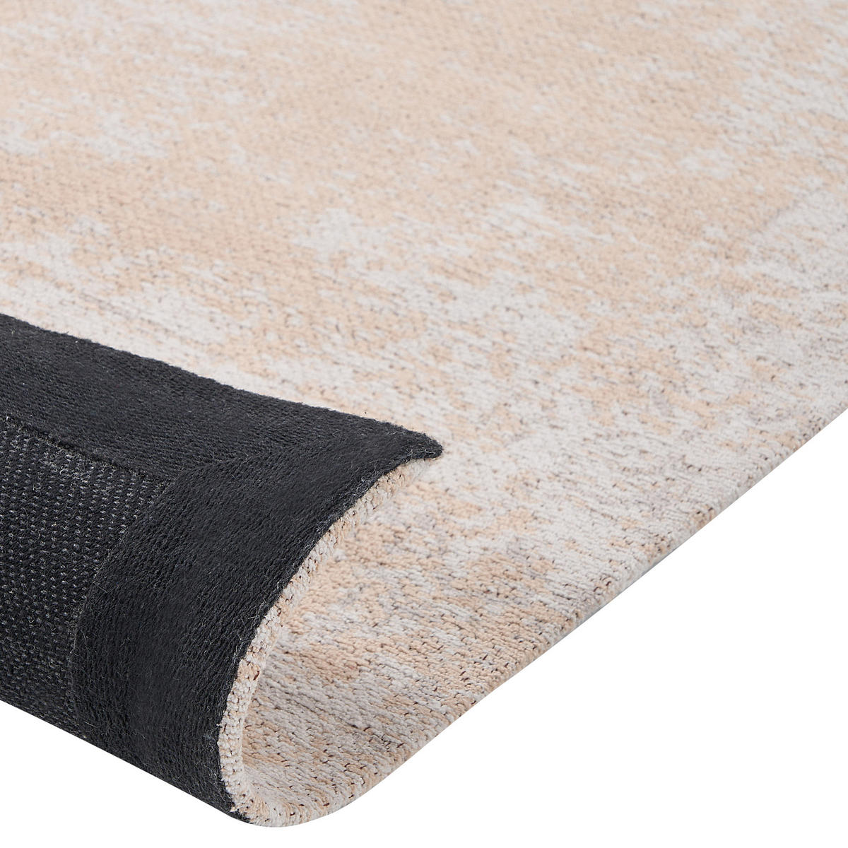 KURZFLOR-TEPPICH Beige 80/300 cm Beykoz - Beige, Textil (80/300cm) - Beliani