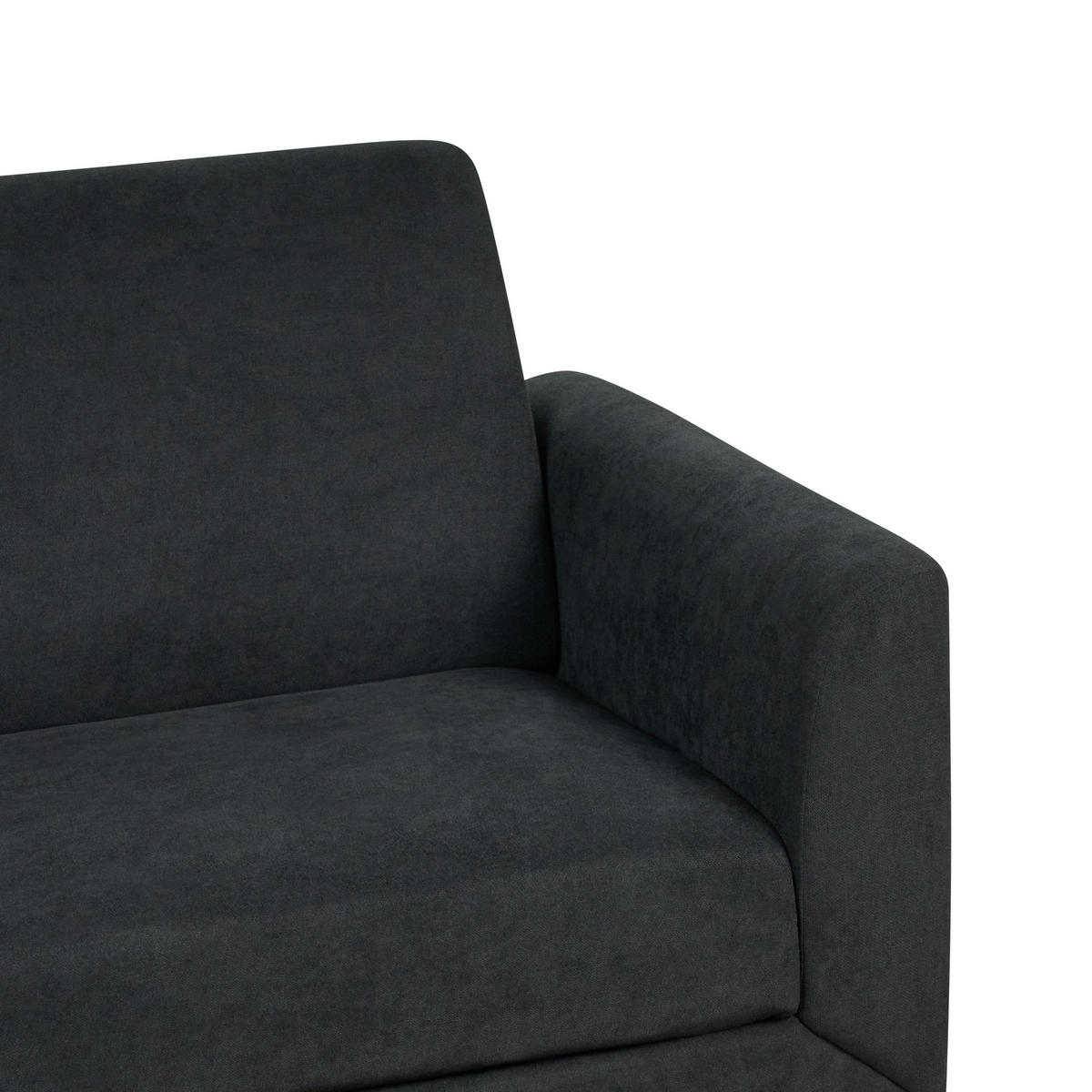 3-SITZER-SOFA schwarz Fenes - Schwarz, Textil (188/90/75cm) - Beliani