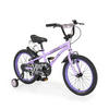 KINDERFAHRRAD 18 Zoll Pixi violett Klingel, Reflektoren, Stützräder, ab 5 Jahre - Violett, Metall (84cm)