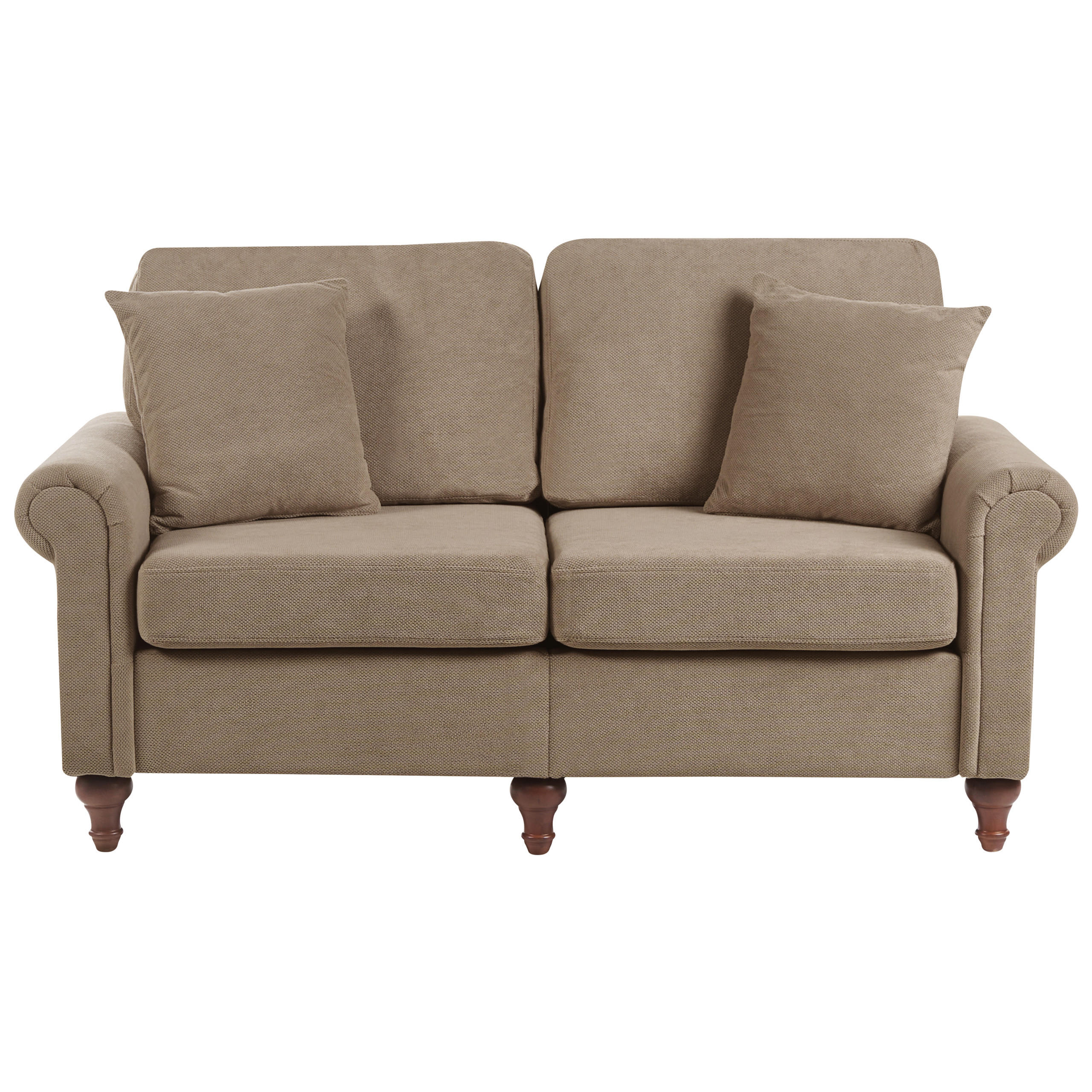 Beliani 2-Sitzer-Sofa Braun 154x84x76 cm