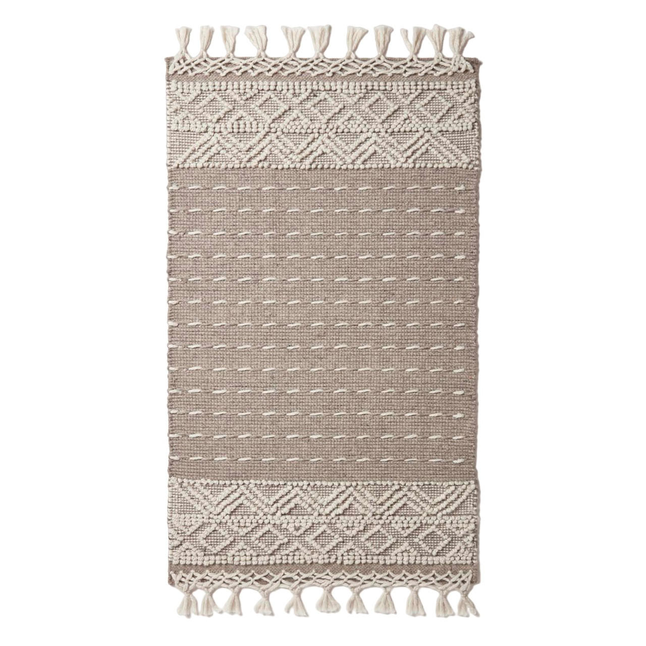 Homescapes Kelim-Teppich Beige 120x170 cm