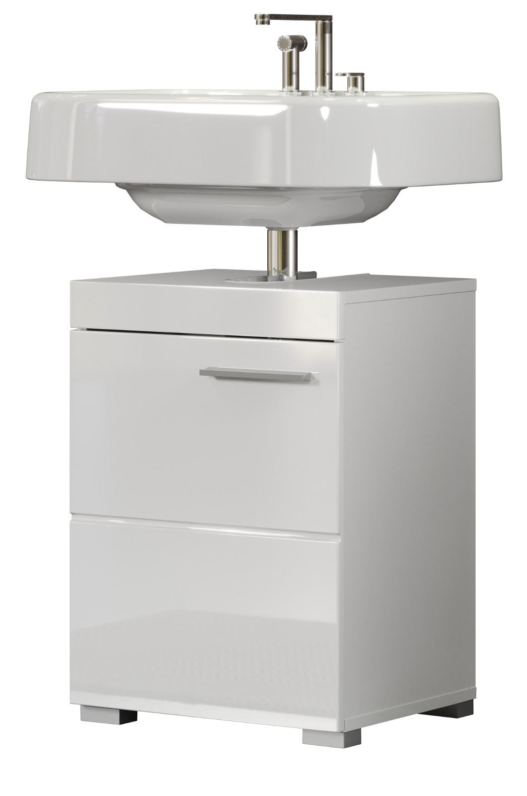 Top.Furn Waschbeckenunterschrank Weiß Hochglanz 40x56x34 cm