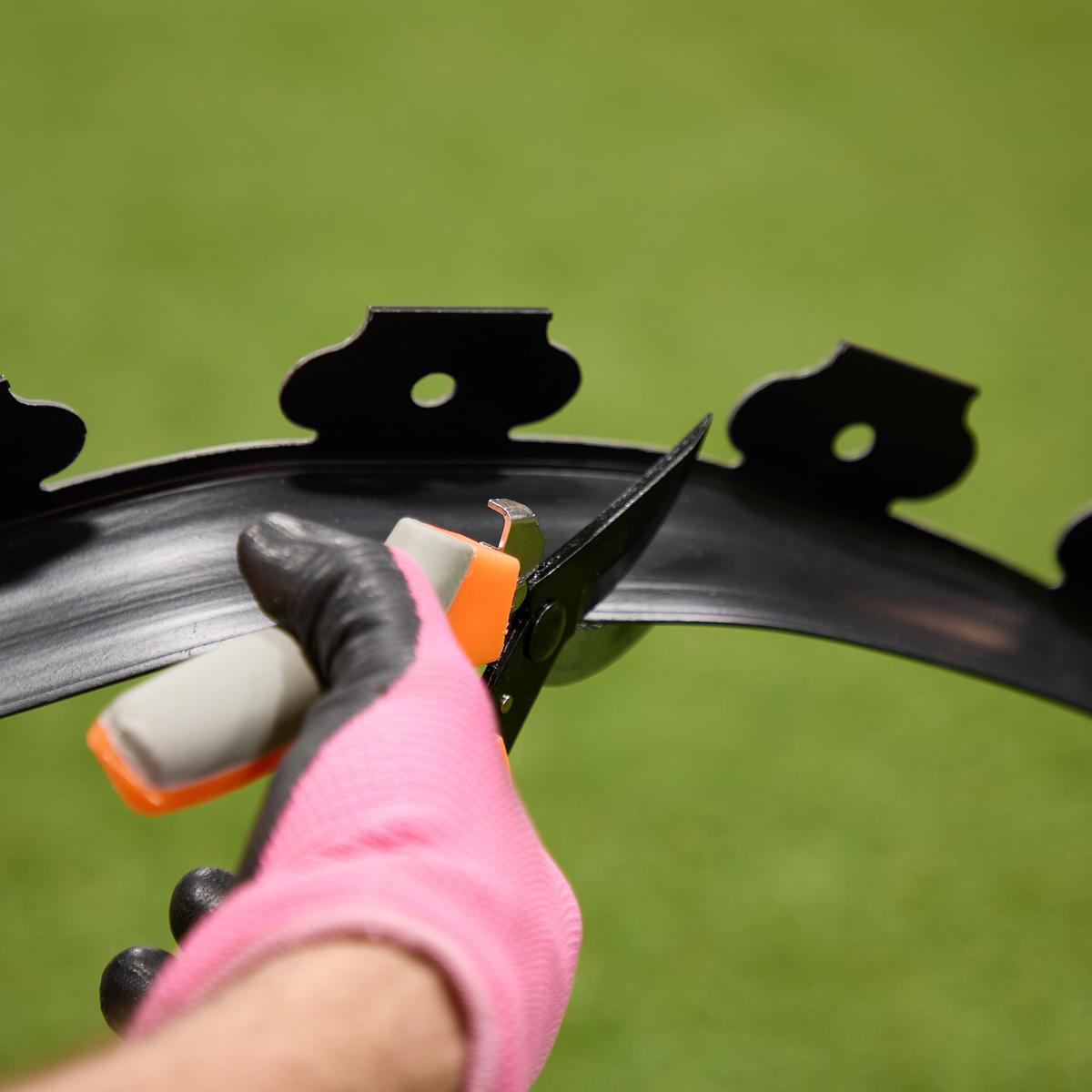 RASENKANTE - Schwarz, Kunststoff (3000/5/5cm) - Relaxdays