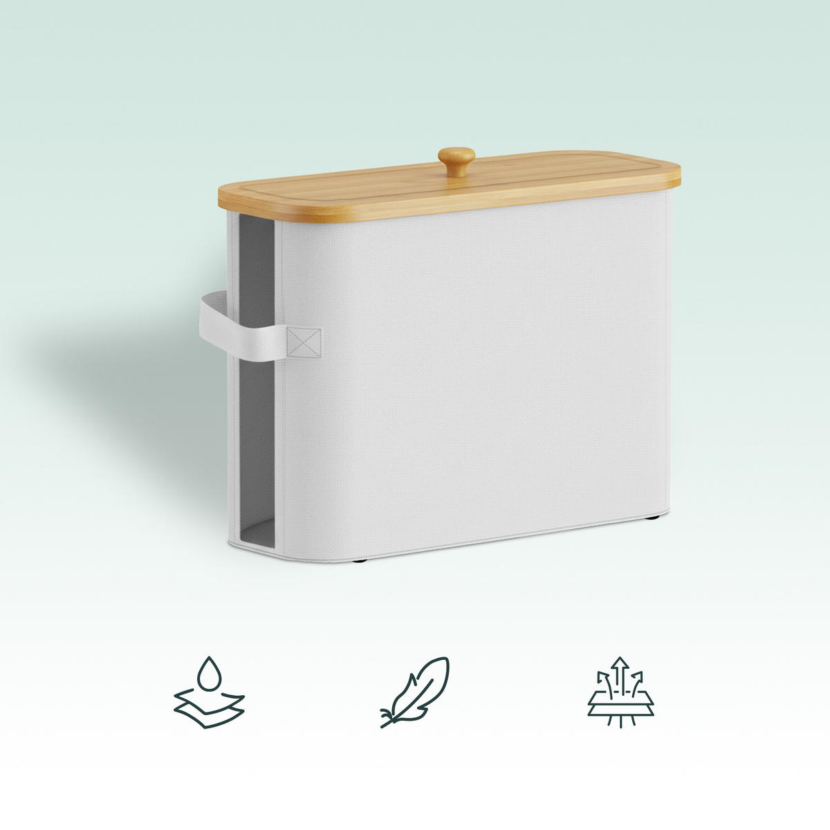 TOILETTENPAPIER-AUFBEWAHRUNG - Weiß, Holz/Kunststoff (45/33/16cm) - Relaxdays