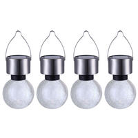 LED AUSSENLEUCHTE Edelstahl Silber - Silberfarben, Kunststoff (6.5/6.5/15.7cm) - Globo Lighting