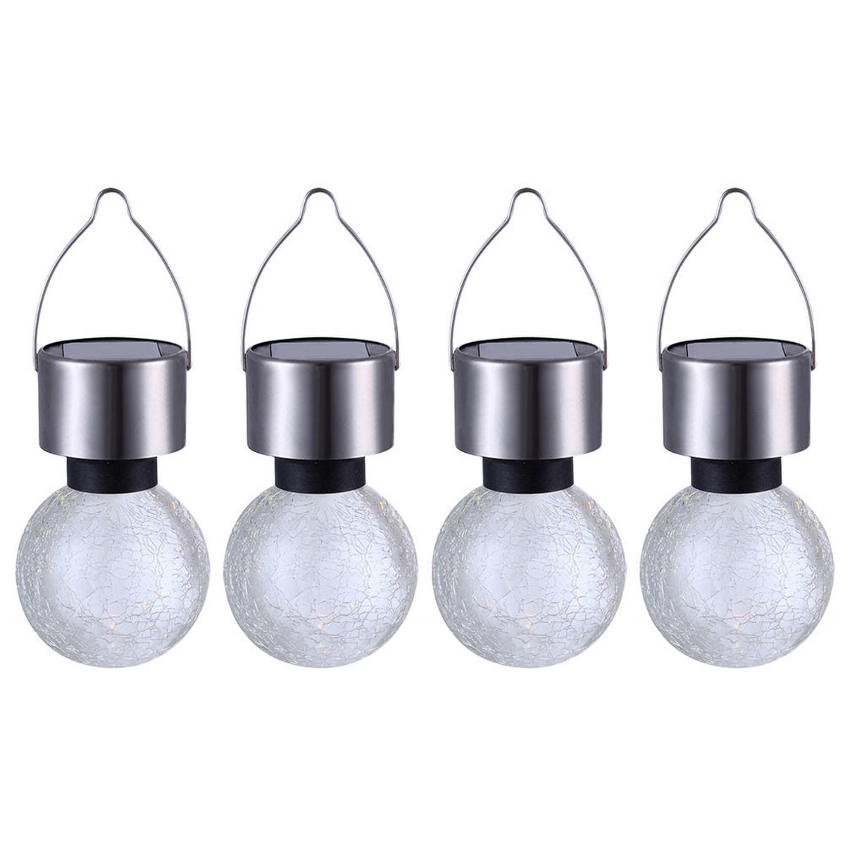 LED AUSSENLEUCHTE Edelstahl Silber - Silberfarben, Kunststoff (6.5/6.5/15.7cm) - Globo Lighting