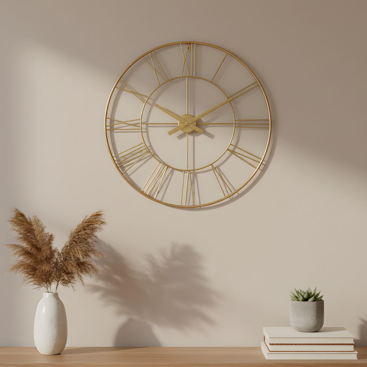 WANDUHR Aratio Ø 70 cm - Goldfarben, Metall (70/70/3cm) - EDAXO