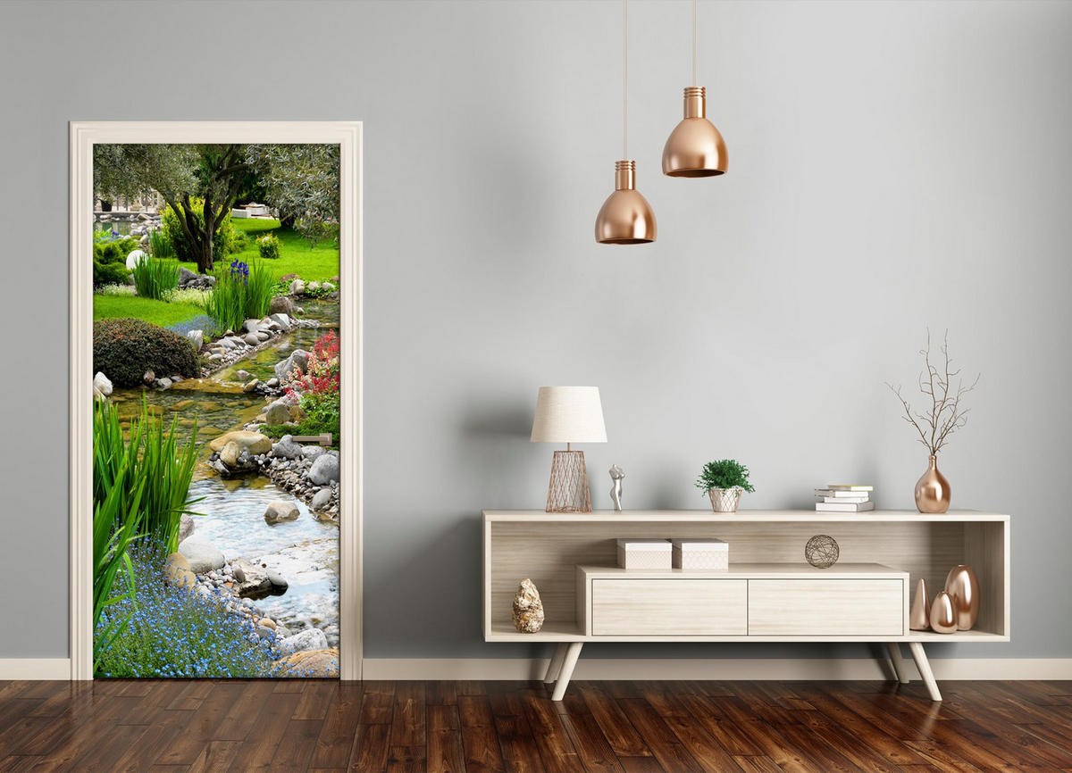 TÜRAUFKLEBER 75x205 cm Dekorativ für Türen - Grün, Kunststoff (75/205/0.01cm) - TULUP