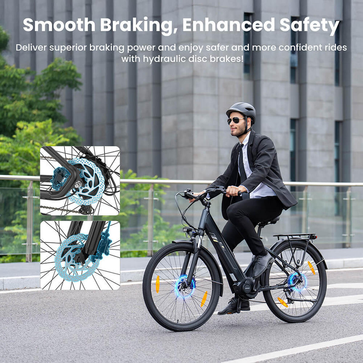 E-BIKE Touroll Urbano 3 – Leistungsstarker Mittelmotor für mühelose Fahrten - Grau, Metall (78cm) - Touroll