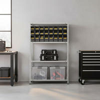 SCHRAUBREGAL PANDA MID | HxBxT 150x110x30cm | 4 Fachböden | Fachlast 90kg | Verzinkt - Silberfarben, Metall (110/150/30cm) - PROREGAL