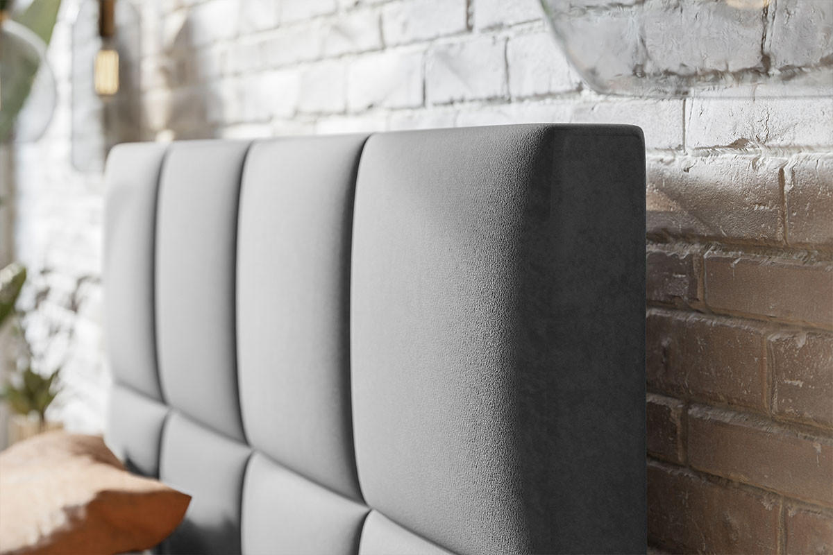 DOPPELBETT 160x200 mit Lattenrost Fado, Bettkasten, Samtstoff, Blau - Blau, Holz/Textil (160/200cm) - Emporius