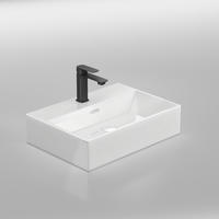 WASCHBECKEN mit Überlauf Weiß 51,5 / 36 / 13 cm - Weiß Hochglanz, Keramik (36.5/13/51.5cm) - EMKE