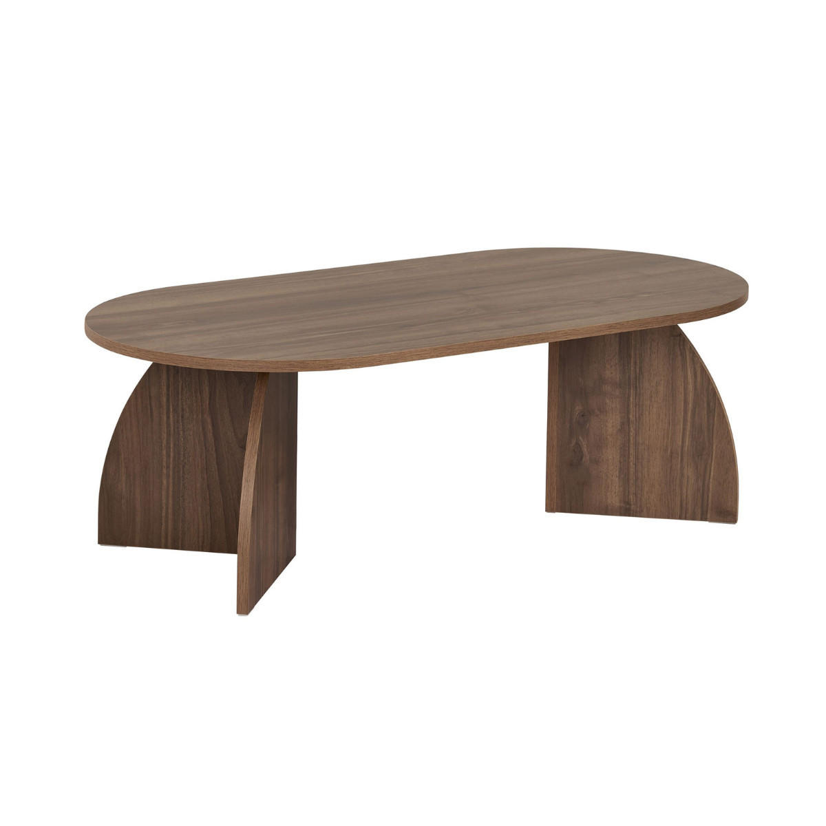 Calicosy KONFERENČNÍ stolek SELENE s oválnou deskou a zaoblenými nohami, délka 120 cm