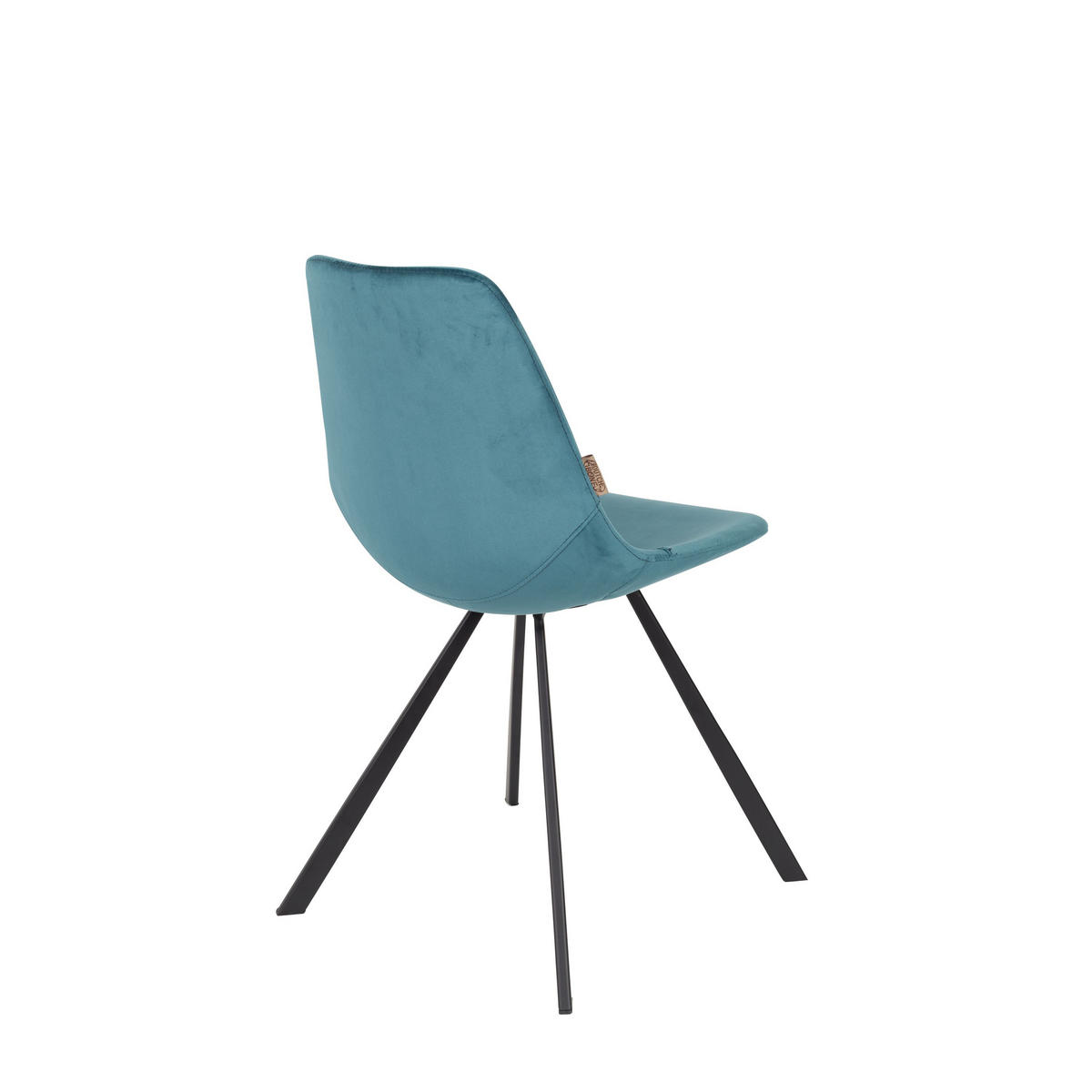 ESSZIMMERSTUHL Franky Blauw - 2 er Set - Blau, Textil (46/83/56cm) - Dutchbone