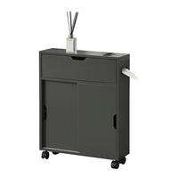 SEITENSCHRANK Kempele - Dunkelgrau, Holzwerkstoff (52/67/17cm) - [en.casa]