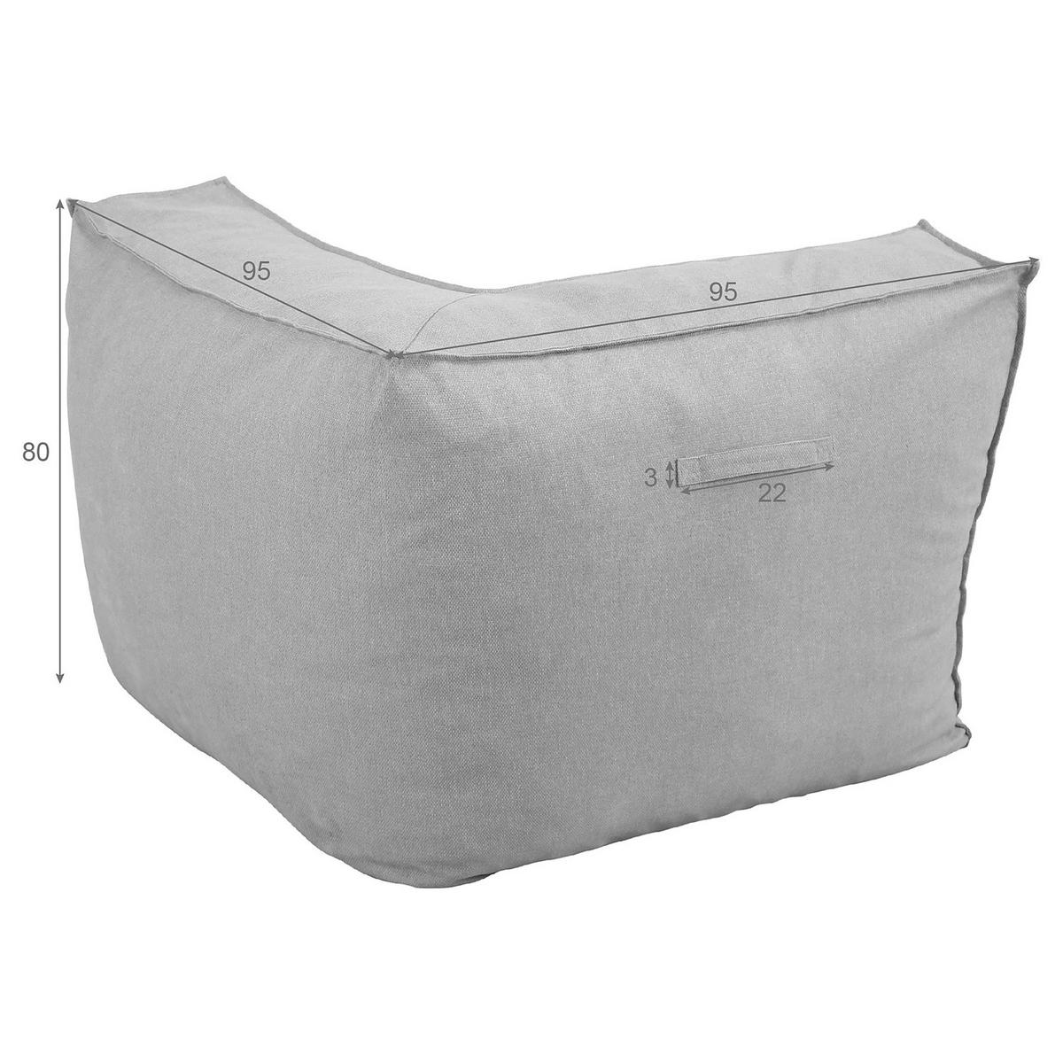 MODULARES ECKELEMENT - Olefin - Beige - Beige, Textil (95/80/95cm) - home24