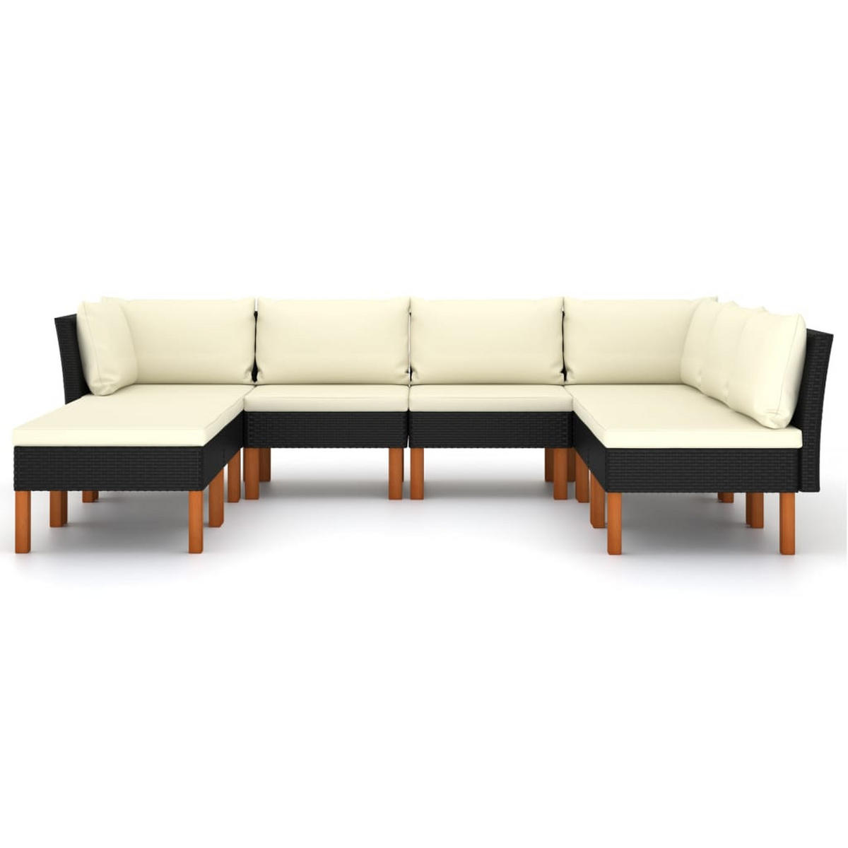 GARTENSET Refvik 8-teilig - Schwarz, Metall - Nettlife