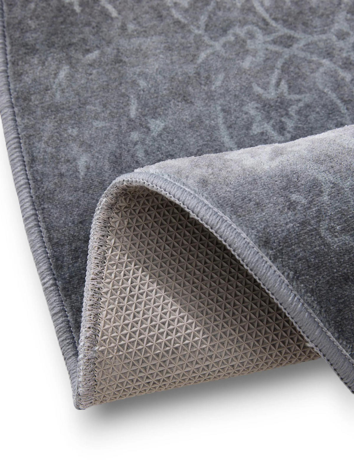 VINTAGE-TEPPICH Miray waschbar ø 160 cm rund - Creme/Grau, Kunststoff (160/160cm) - benuta Nest