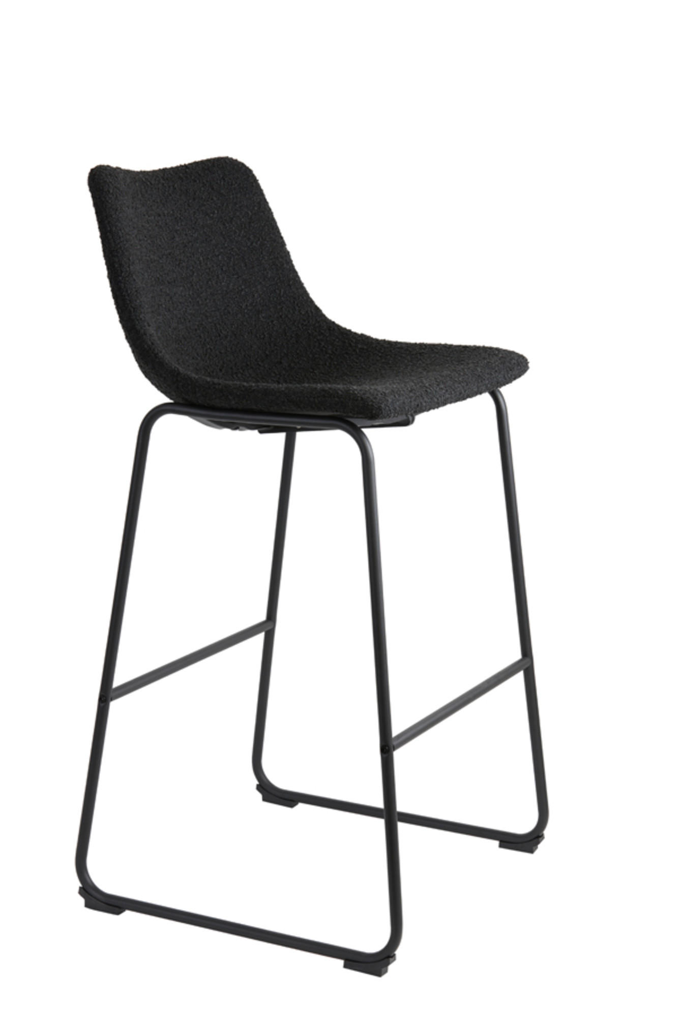 BARHOCKER Jeddo Schwarz 47/46/99 cm - Schwarz, Metall (46/99/47cm) - Light & Living