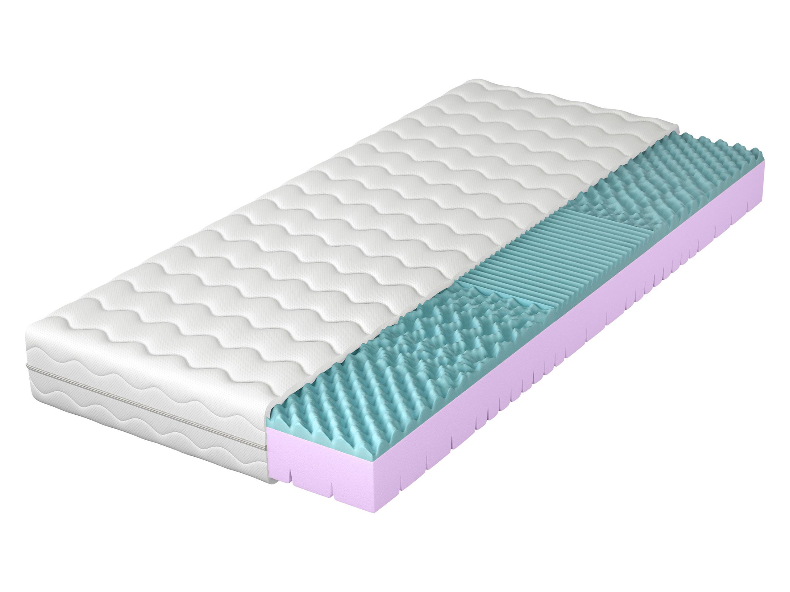 SCHAUMSTOFFMATRATZE Artemida 19 cm - Weiß, Textil (120/200cm) - MIRJAN24