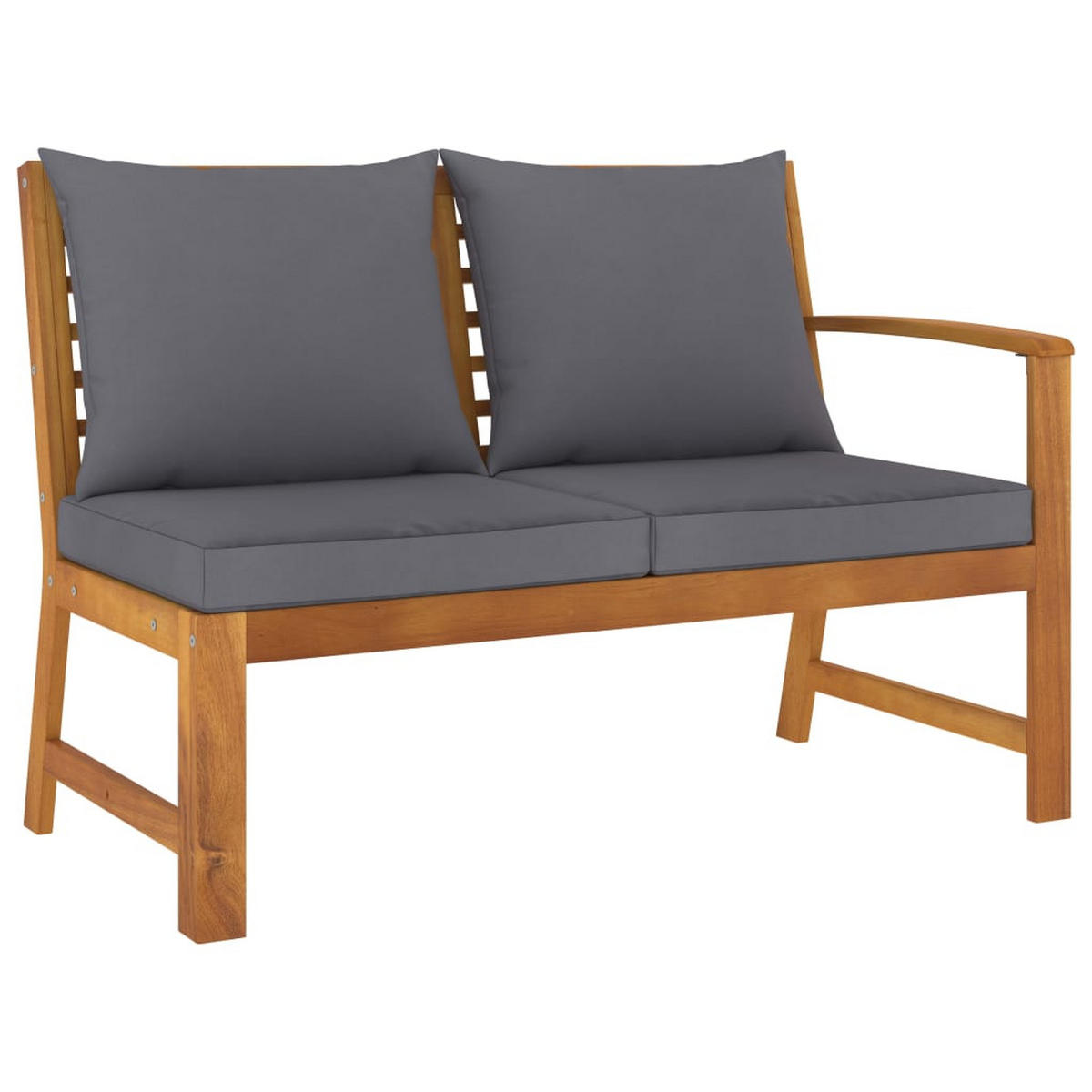 GARTENSET Renard 4-teilig - Grau, Holzwerkstoff - Nettlife