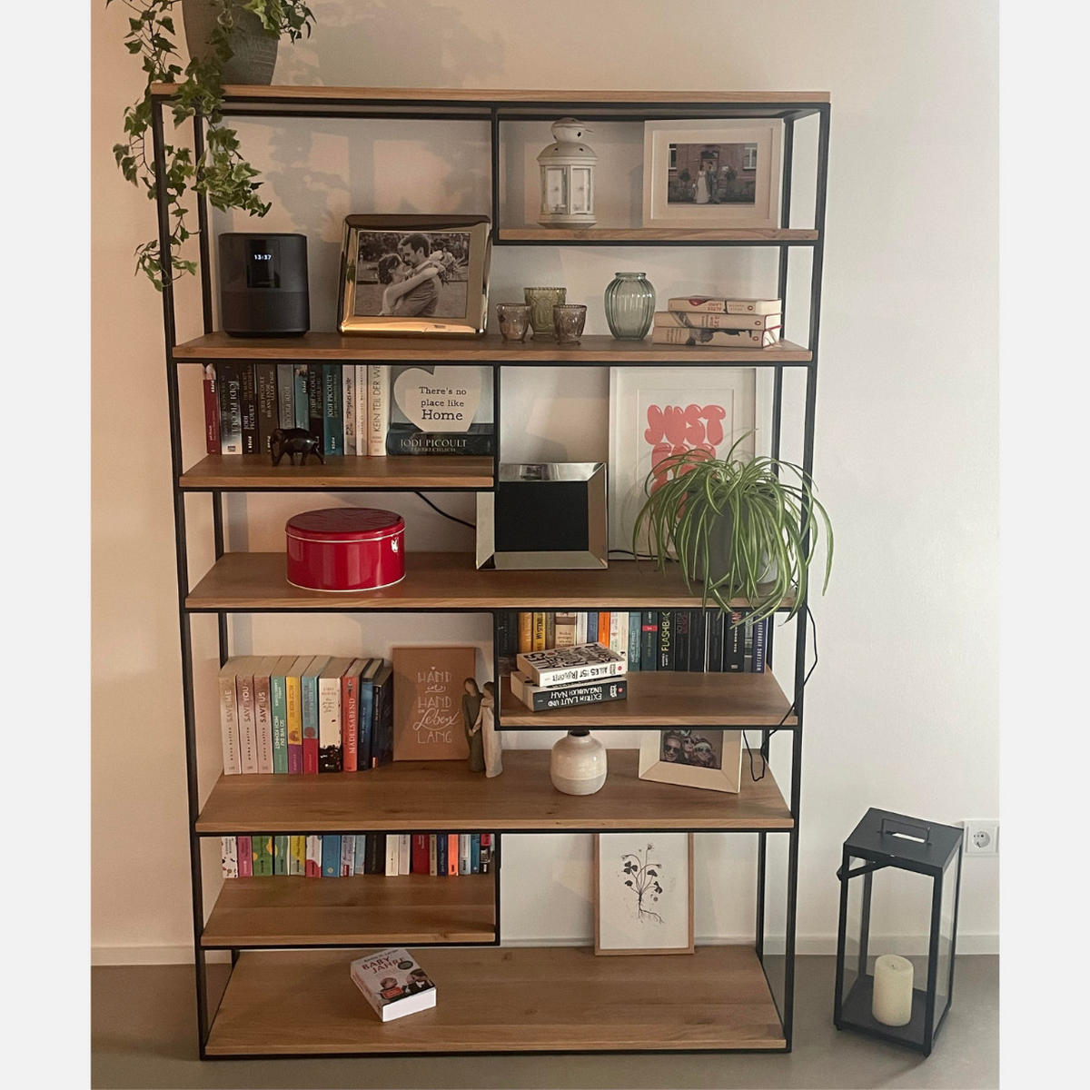 BÜCHERREGAL aus Eiche für das Wohnzimmer DERA - Eichefarben, Holz (120/190/35cm) - Rawood Furniture