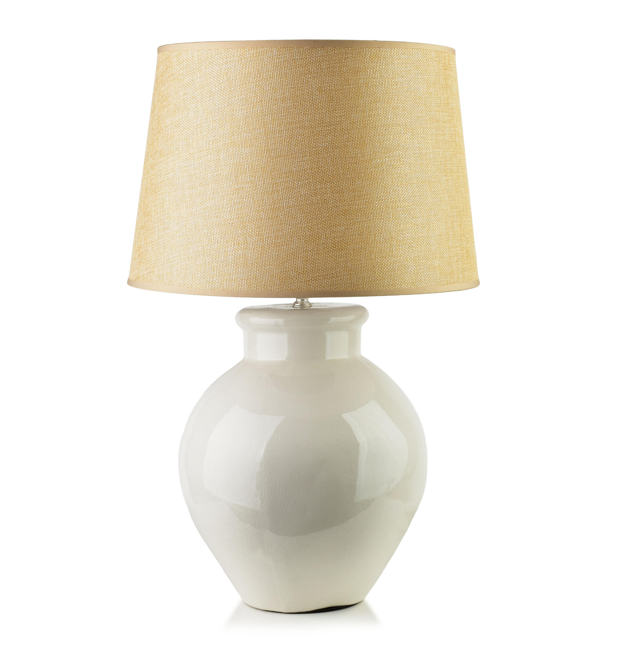 TISCHLAMPE Leti Grau 28/36/56 cm Keramik - Grau, Keramik (28/36/56cm) - Mondex