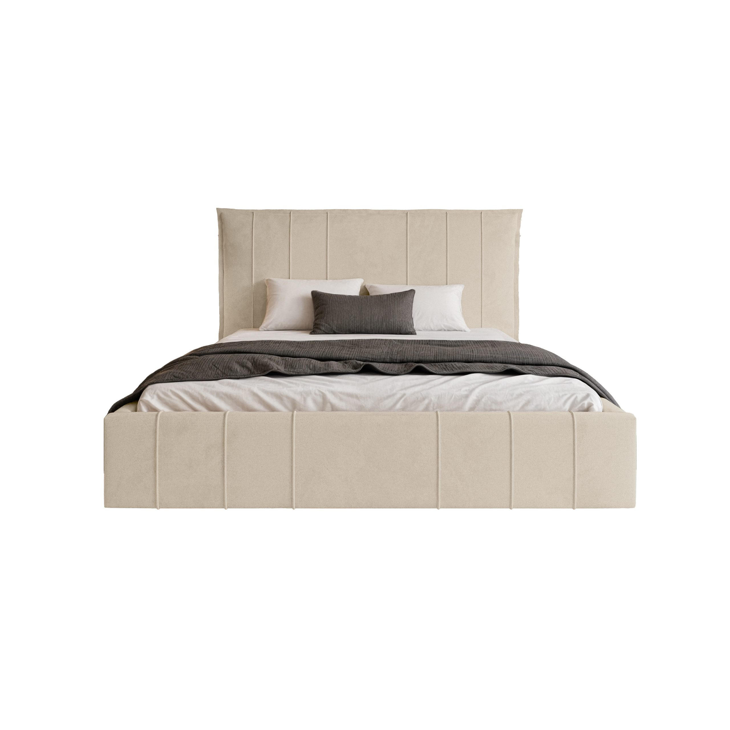 POLSTERBETT Acate 120x200 cm, Creme - Creme, Textil (120/200cm) - Fedve