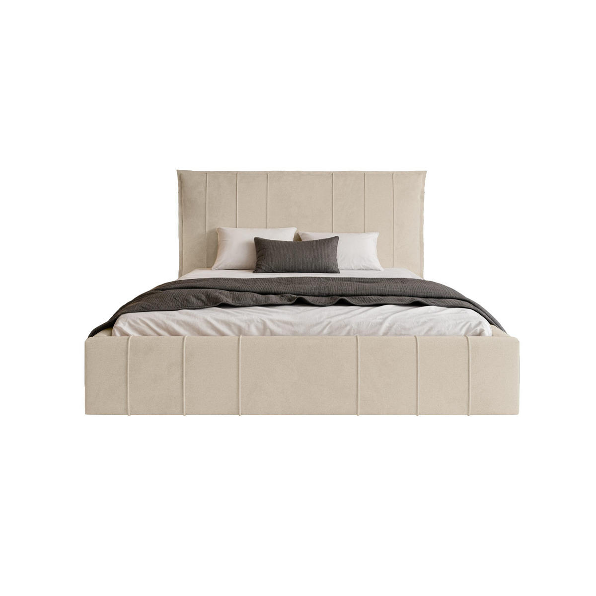 POLSTERBETT Acate 120x200 cm, Creme - Creme, Textil (120/200cm) - Fedve