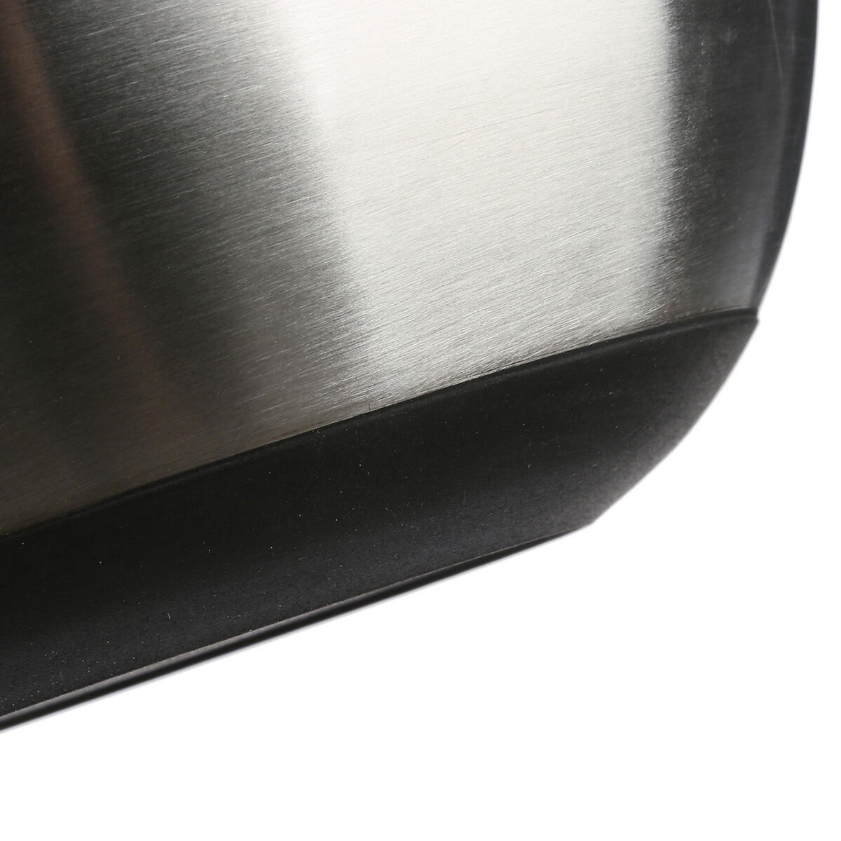 SALATSCHÜSSEL mit gummierter Unterseite, Edelstahl, TPR, Schwarz, 4.5 Liter - Schwarz, Metall (25.8/25.8/13.8cm) - 5five Simply Smart