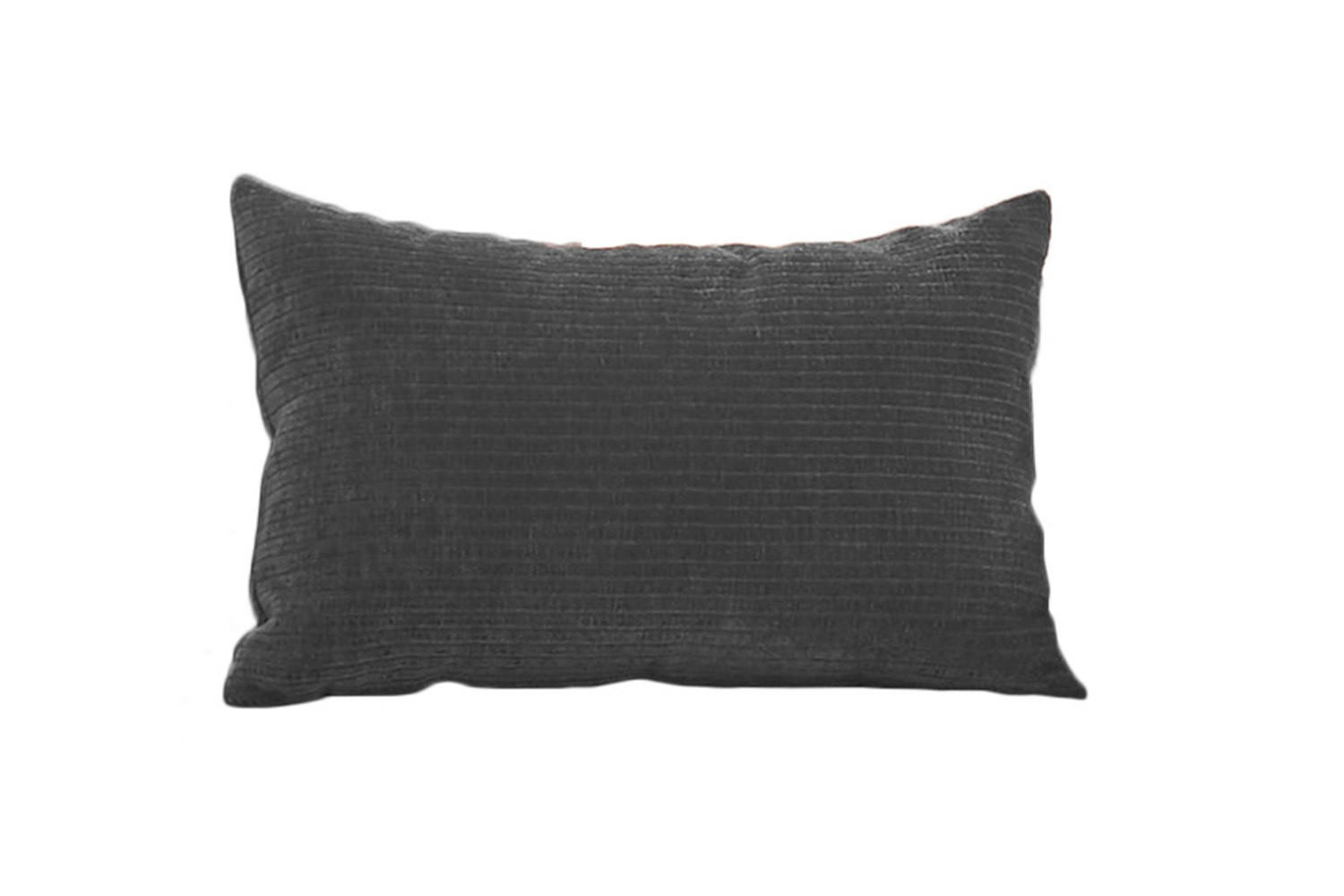SPITZKISSEN RECHTECKIG SEPHI Cord - Anthrazit, Textil (60/60cm) - KAWOLA