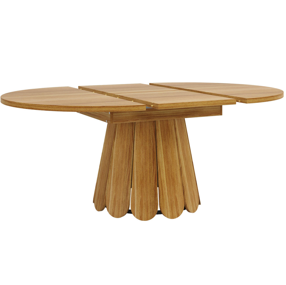 JÍDELNÍ stůl 118/158/76 cm s rozkládací deskou a dekorem dřeva, Hnědá - hnědá, kompozitní dřevo (118/118/76cm) - Redom
