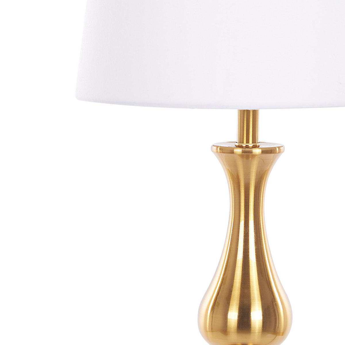 TISCHLAMPE Hodmo 30/30/63 cm - Weiß, Metall (30/30/63cm) - Beliani