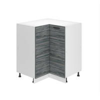 KÜCHENUNTERSCHRANK 90 cm SNP ohne Arbeitsplatte, mit 1 Tür, Glamour Wood - Silbereichenfarben, Holz (90/82/90cm) - B BELINI GROUP
