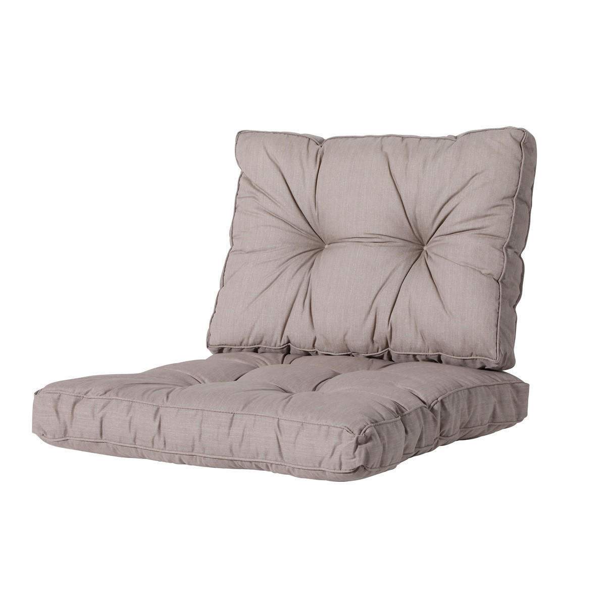 RÜCKENKISSEN Basic 43/60 cm 2er-Set - Taupe, Textil (60/8/43cm) - Madison