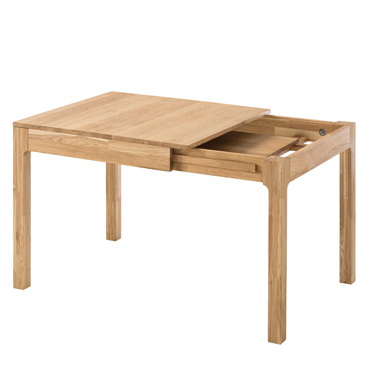 ESSTISCH - Massivholz - Eichefarben, Holz (85/80/75cm) - home24