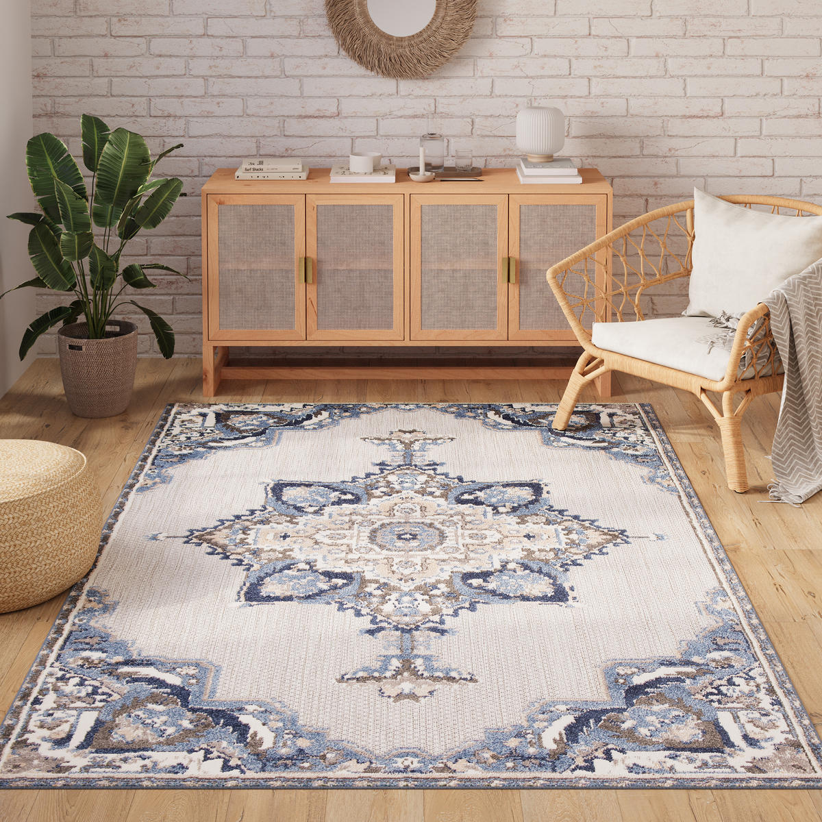 TEPPICH PATIO Grau 140/200 cm - Grau, Kunststoff (140/200cm) - Tapiso