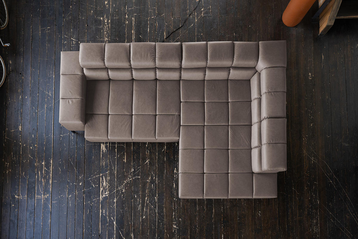 ECKSOFA NELSON Dunkelbraun Leder Relaxfunktion - Dunkelbraun/Schwarz, Leder/Metall (321/216cm) - KAWOLA