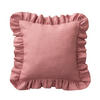 KISSENHÜLLE Charlotte 45x45 cm mit Rüsche - Rosa, Textil (45/1cm) - Dekoria